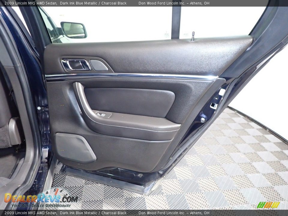 2009 Lincoln MKS AWD Sedan Dark Ink Blue Metallic / Charcoal Black Photo #20