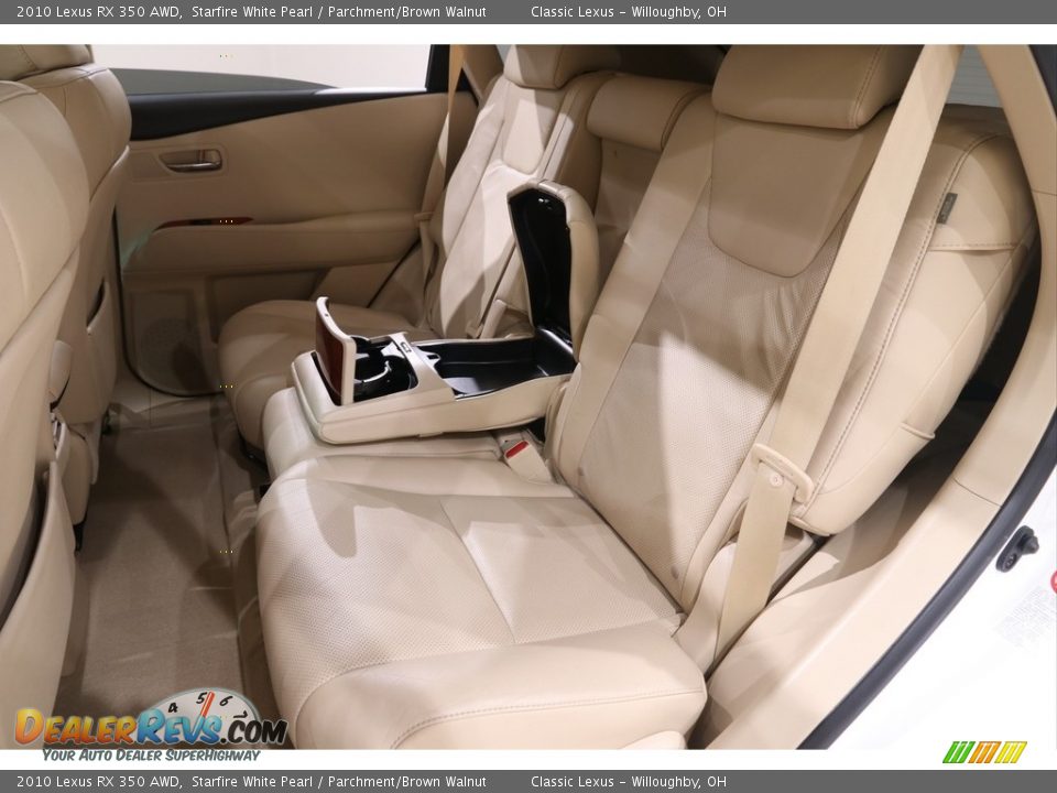 2010 Lexus RX 350 AWD Starfire White Pearl / Parchment/Brown Walnut Photo #18