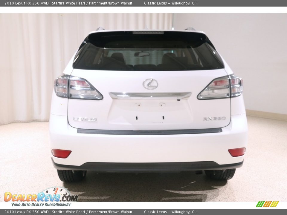 2010 Lexus RX 350 AWD Starfire White Pearl / Parchment/Brown Walnut Photo #19