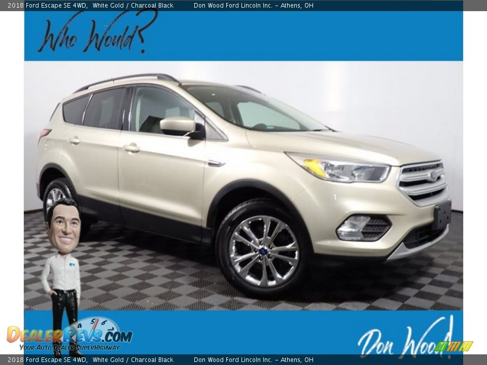 2018 Ford Escape SE 4WD White Gold / Charcoal Black Photo #1