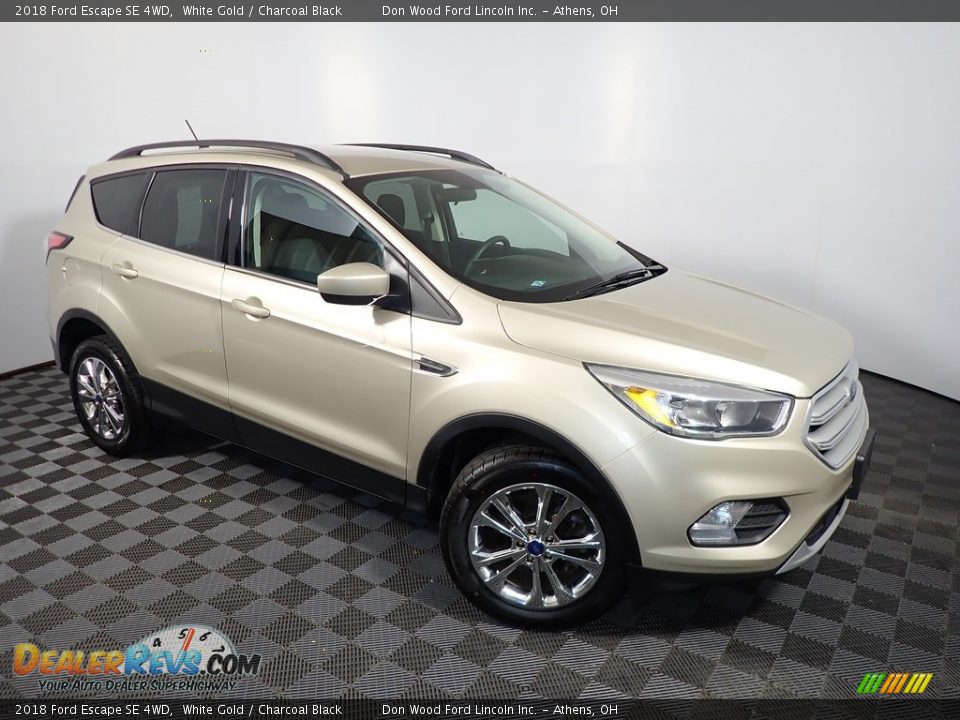 2018 Ford Escape SE 4WD White Gold / Charcoal Black Photo #2