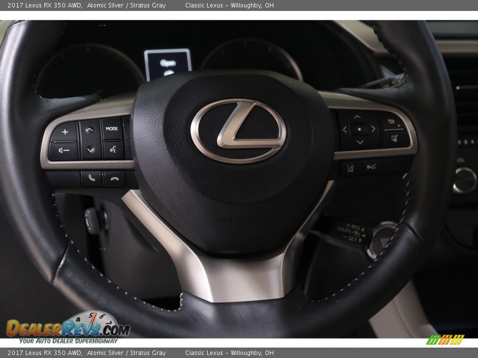 2017 Lexus RX 350 AWD Atomic Silver / Stratus Gray Photo #10