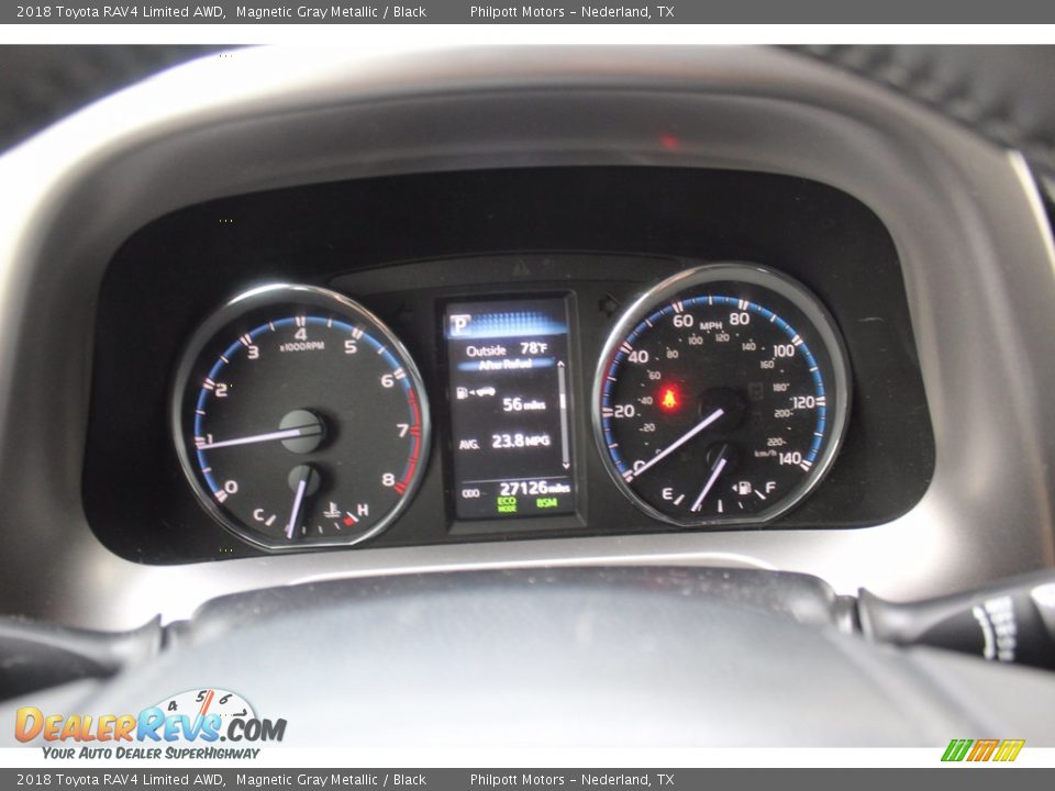 2018 Toyota RAV4 Limited AWD Magnetic Gray Metallic / Black Photo #13