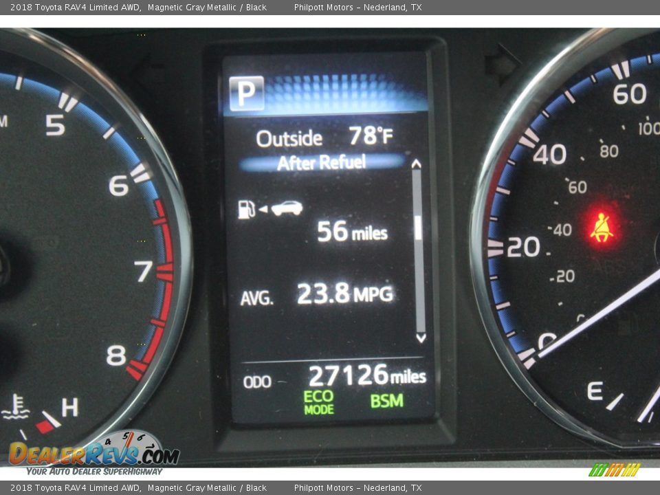 2018 Toyota RAV4 Limited AWD Magnetic Gray Metallic / Black Photo #14