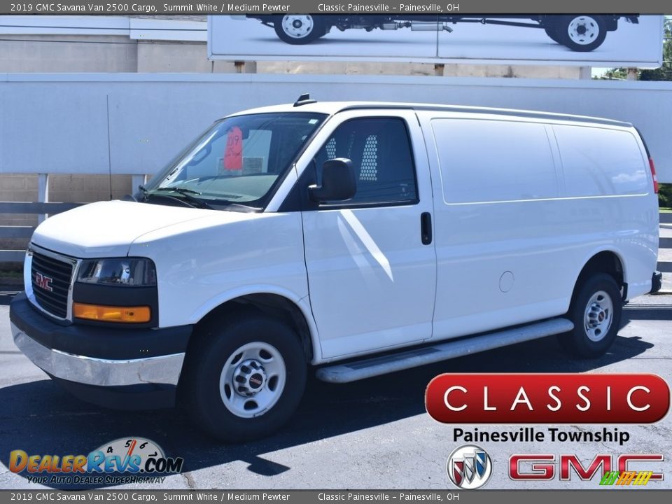 2019 GMC Savana Van 2500 Cargo Summit White / Medium Pewter Photo #1