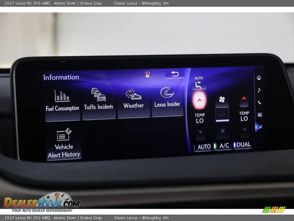 2017 Lexus RX 350 AWD Atomic Silver / Stratus Gray Photo #22