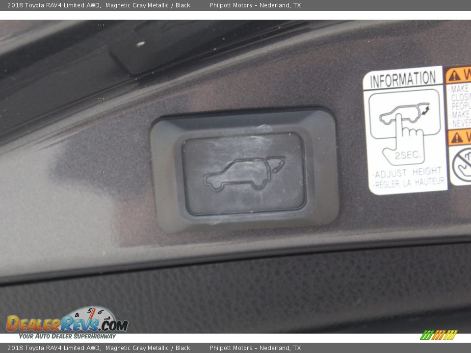 2018 Toyota RAV4 Limited AWD Magnetic Gray Metallic / Black Photo #25