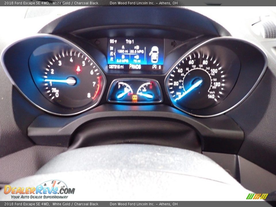 2018 Ford Escape SE 4WD White Gold / Charcoal Black Photo #27