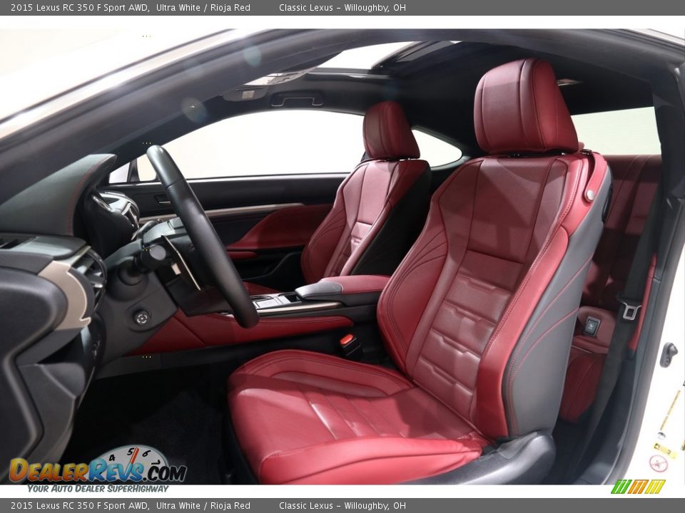 Front Seat of 2015 Lexus RC 350 F Sport AWD Photo #8