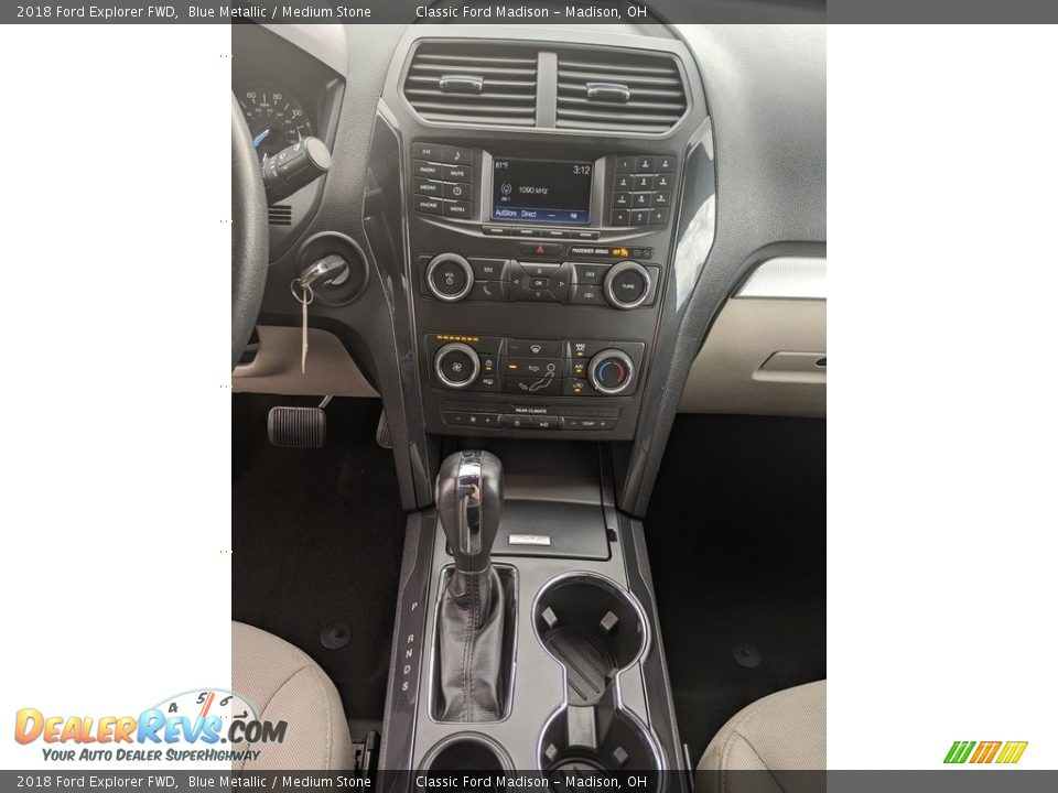 2018 Ford Explorer FWD Blue Metallic / Medium Stone Photo #8