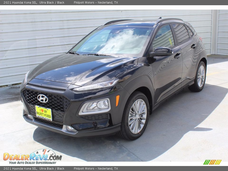 2021 Hyundai Kona SEL Ultra Black / Black Photo #4