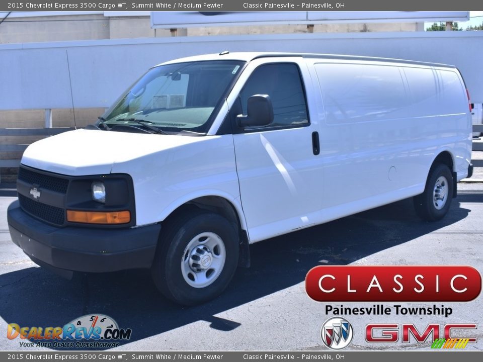 2015 Chevrolet Express 3500 Cargo WT Summit White / Medium Pewter Photo #1