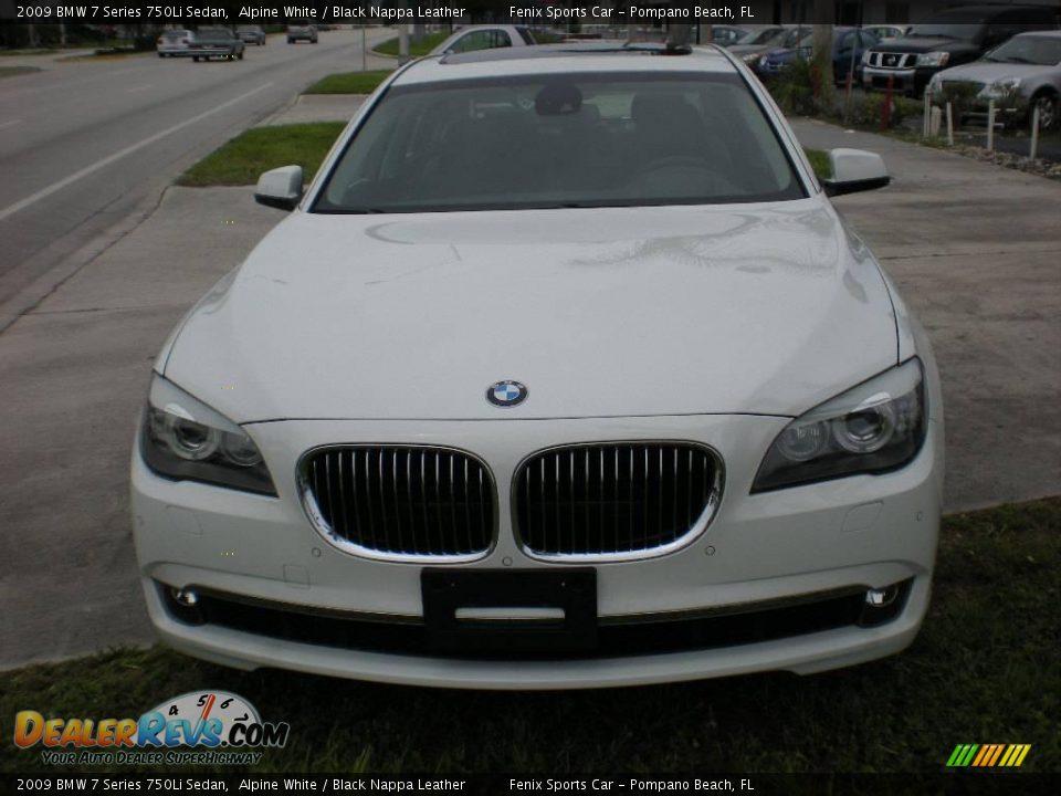 2009 BMW 7 Series 750Li Sedan Alpine White / Black Nappa Leather Photo #1