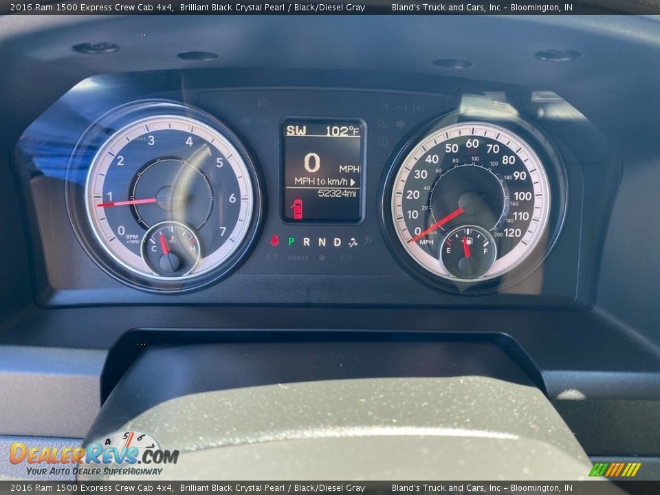 2016 Ram 1500 Express Crew Cab 4x4 Gauges Photo #14