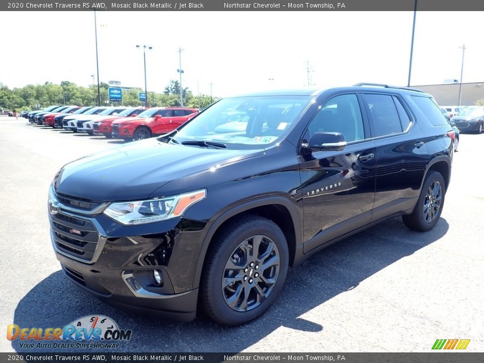 2020 Chevrolet Traverse RS AWD Mosaic Black Metallic / Jet Black Photo #1