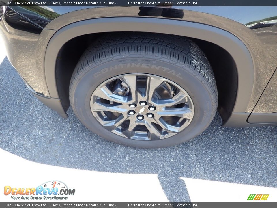 2020 Chevrolet Traverse RS AWD Mosaic Black Metallic / Jet Black Photo #2