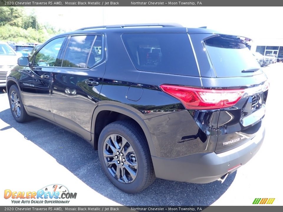 2020 Chevrolet Traverse RS AWD Mosaic Black Metallic / Jet Black Photo #4