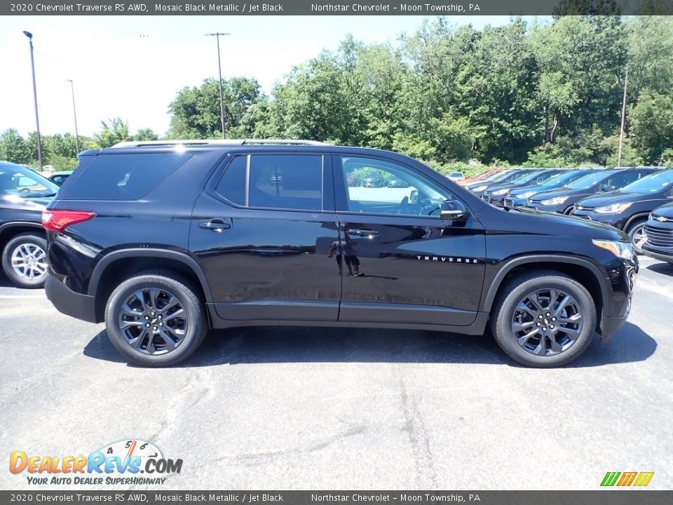 2020 Chevrolet Traverse RS AWD Mosaic Black Metallic / Jet Black Photo #7