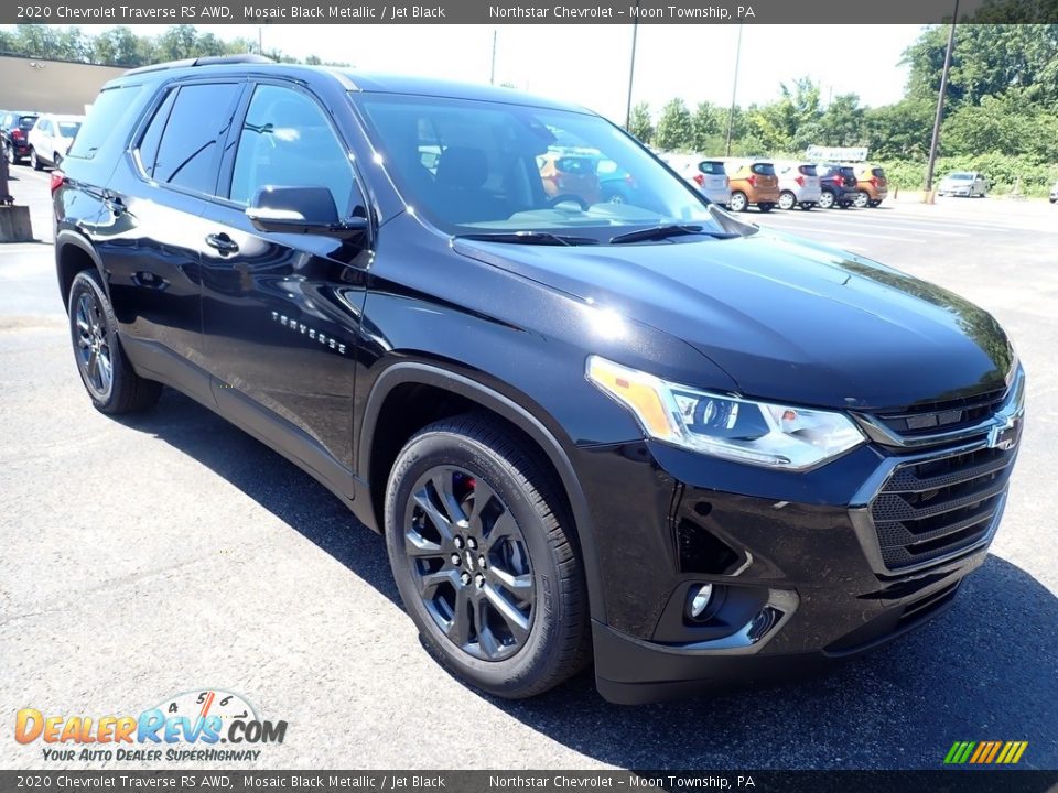 2020 Chevrolet Traverse RS AWD Mosaic Black Metallic / Jet Black Photo #8