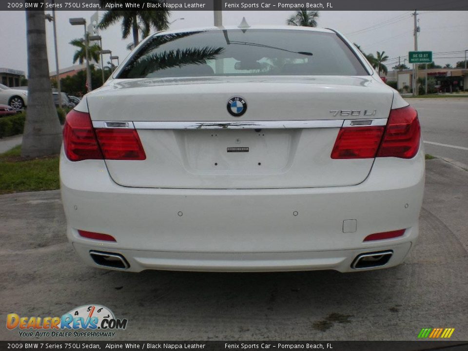 2009 BMW 7 Series 750Li Sedan Alpine White / Black Nappa Leather Photo #2