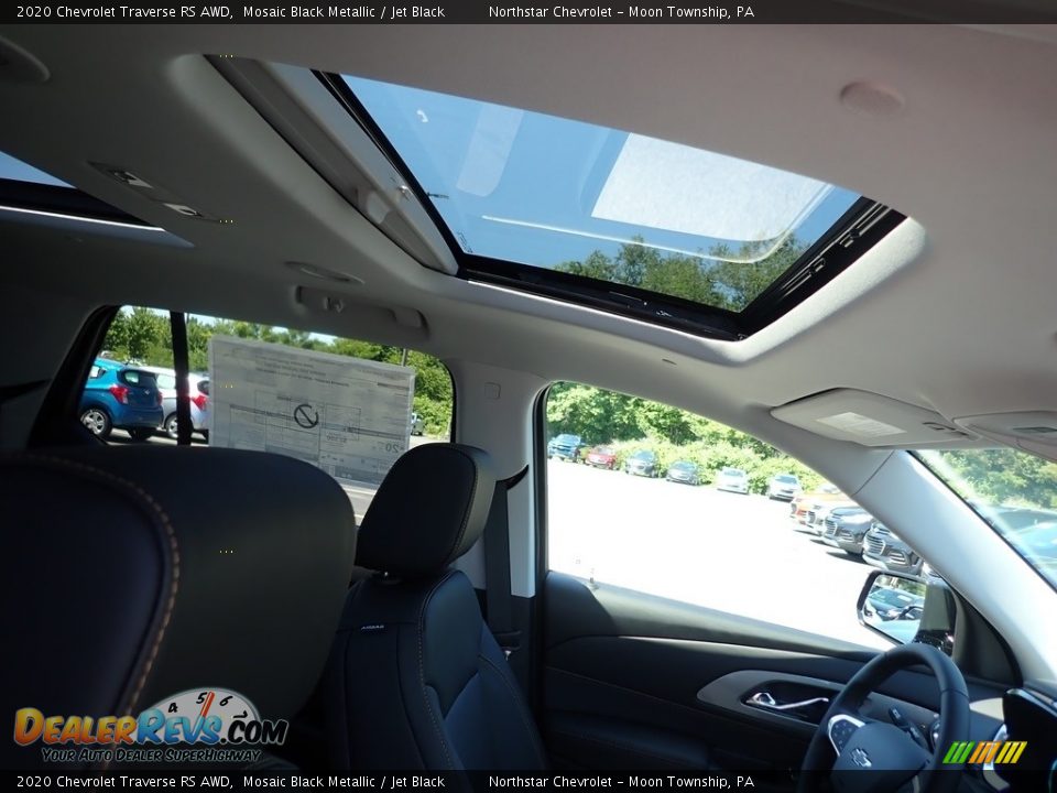 2020 Chevrolet Traverse RS AWD Mosaic Black Metallic / Jet Black Photo #12