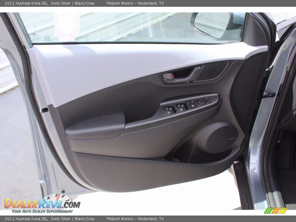 2021 Hyundai Kona SEL Sonic Silver / Black/Gray Photo #9