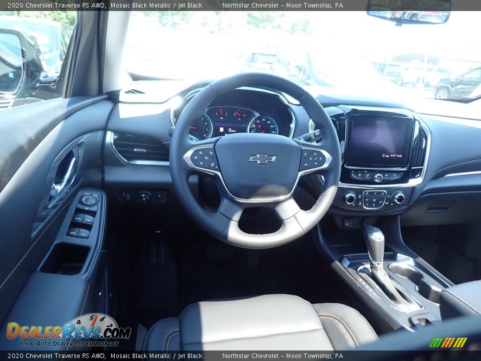 2020 Chevrolet Traverse RS AWD Mosaic Black Metallic / Jet Black Photo #14