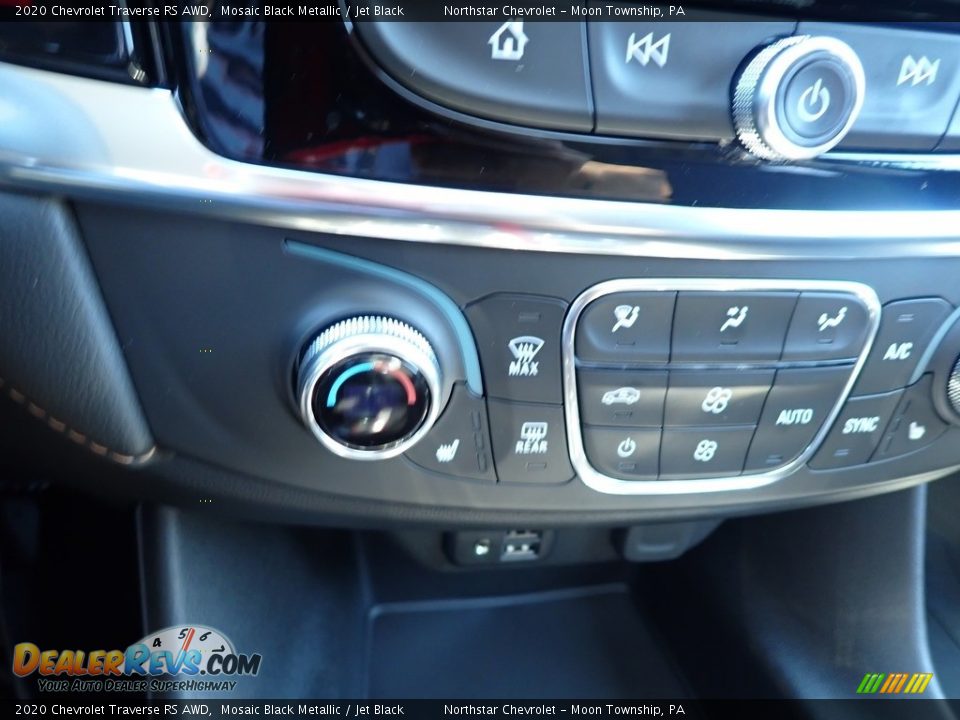 2020 Chevrolet Traverse RS AWD Mosaic Black Metallic / Jet Black Photo #20