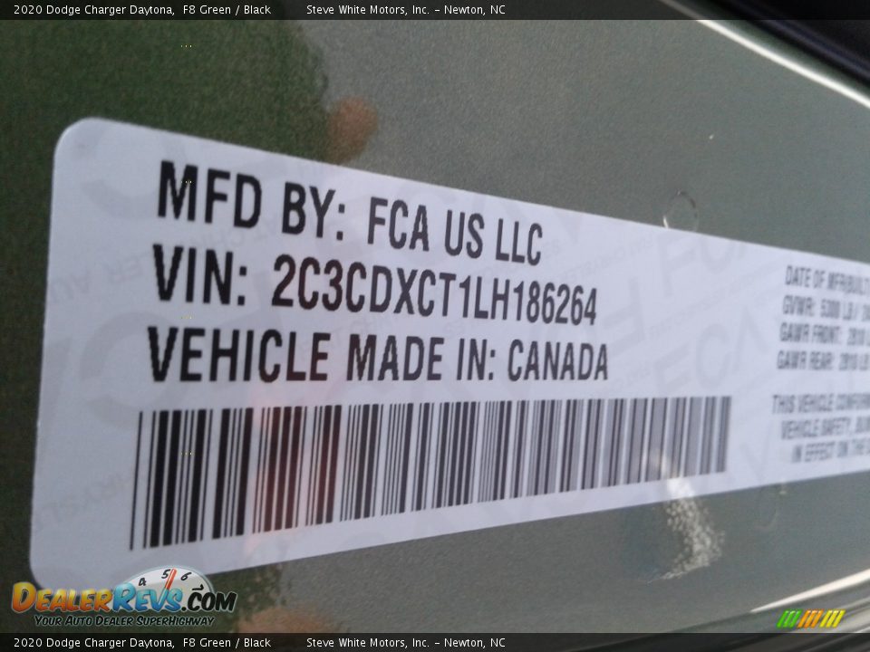 2020 Dodge Charger Daytona F8 Green / Black Photo #31