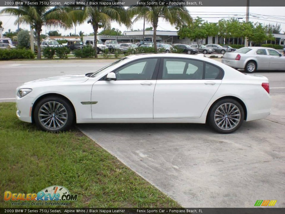 2009 BMW 7 Series 750Li Sedan Alpine White / Black Nappa Leather Photo #3