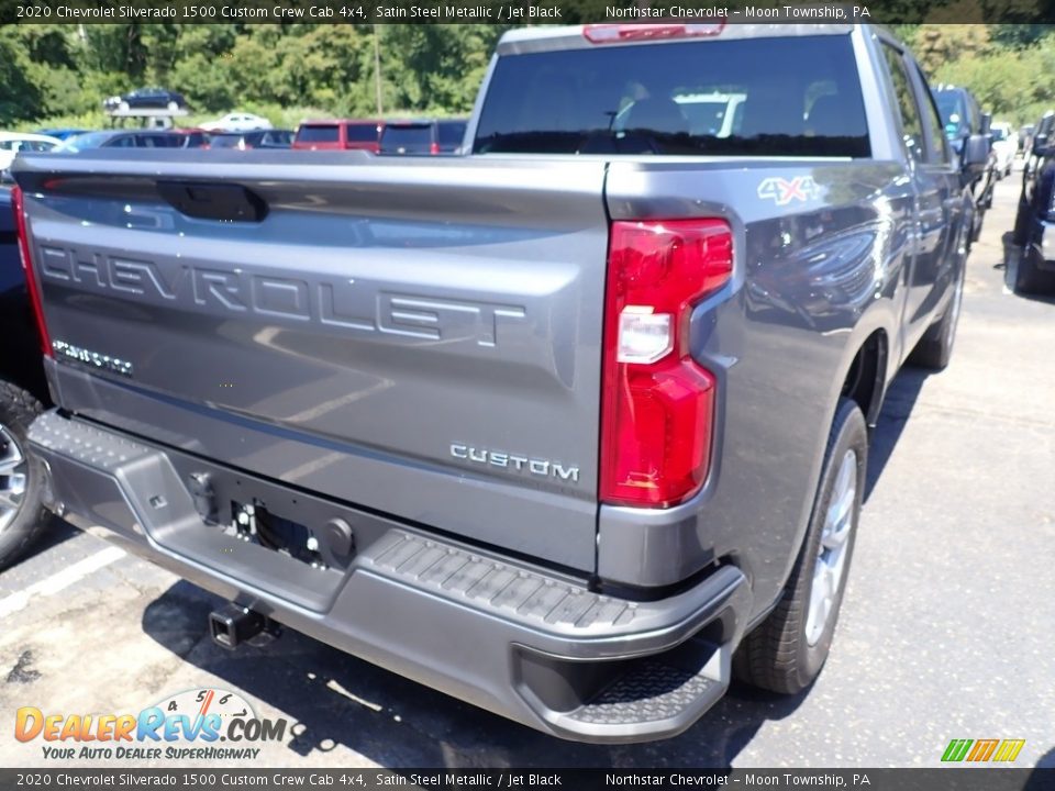 2020 Chevrolet Silverado 1500 Custom Crew Cab 4x4 Satin Steel Metallic / Jet Black Photo #5