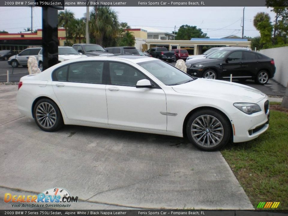 2009 BMW 7 Series 750Li Sedan Alpine White / Black Nappa Leather Photo #4