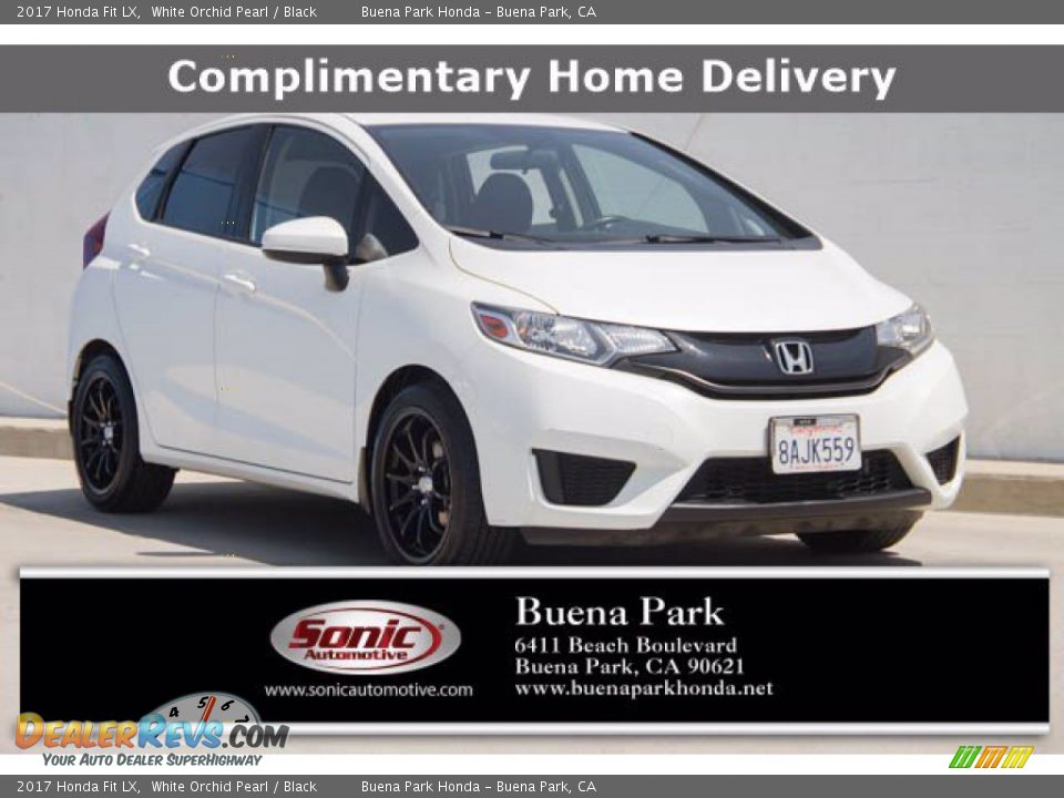 2017 Honda Fit LX White Orchid Pearl / Black Photo #1