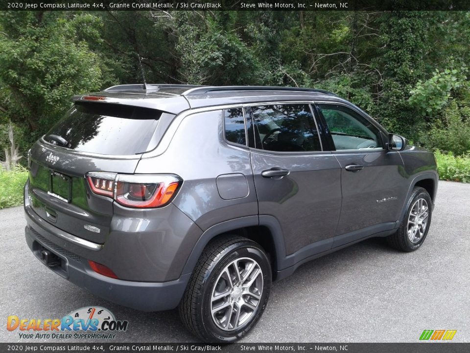 2020 Jeep Compass Latitude 4x4 Granite Crystal Metallic / Ski Gray/Black Photo #6