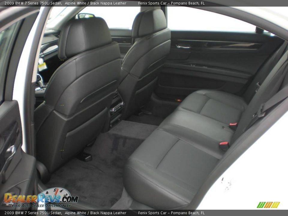 2009 BMW 7 Series 750Li Sedan Alpine White / Black Nappa Leather Photo #5