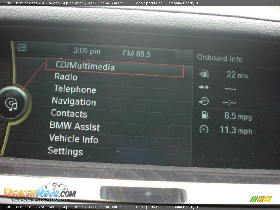 2009 BMW 7 Series 750Li Sedan Alpine White / Black Nappa Leather Photo #6