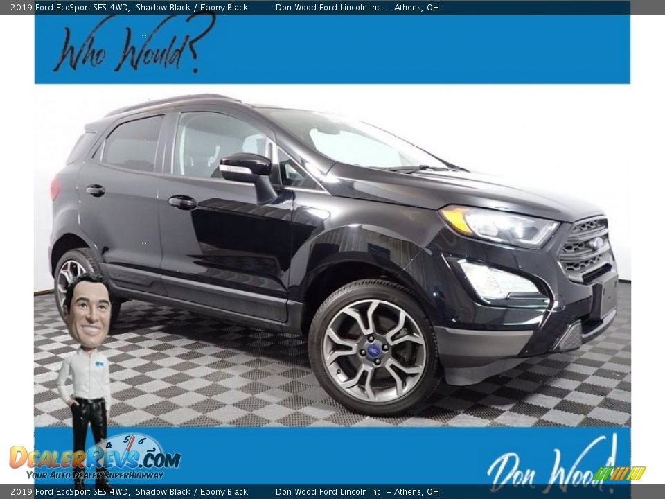 2019 Ford EcoSport SES 4WD Shadow Black / Ebony Black Photo #1