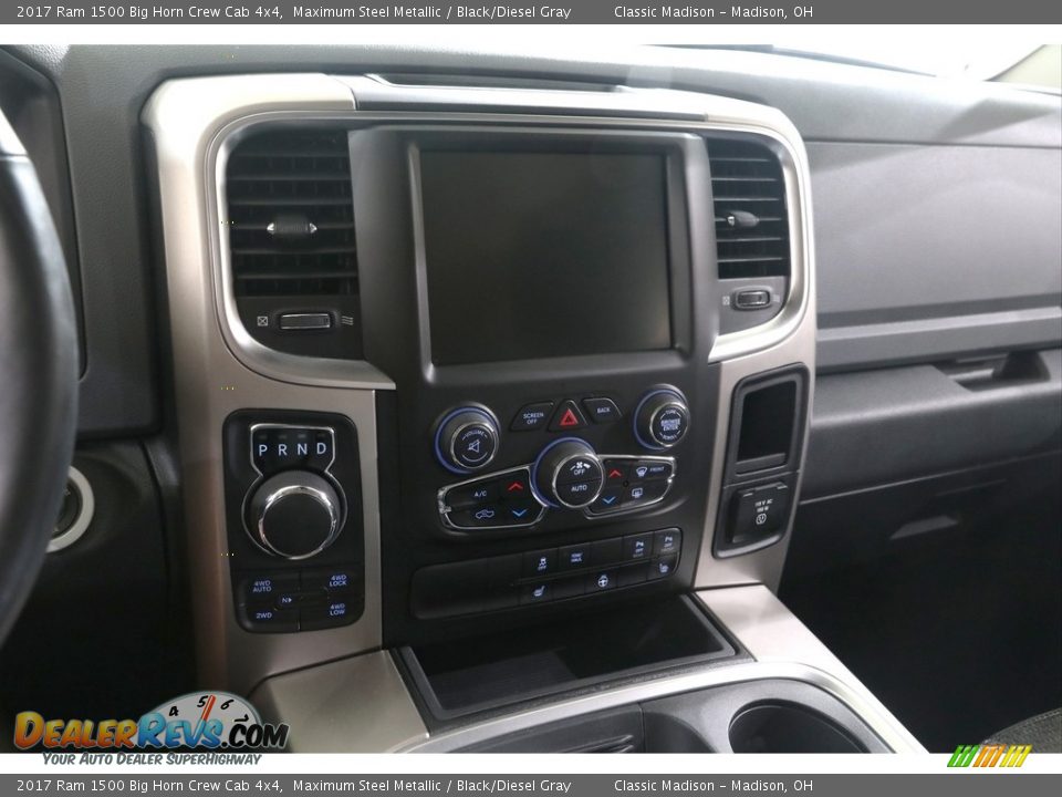 2017 Ram 1500 Big Horn Crew Cab 4x4 Maximum Steel Metallic / Black/Diesel Gray Photo #9