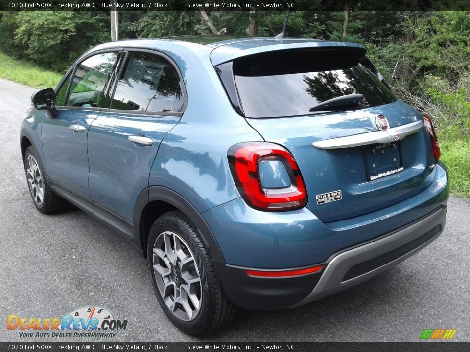 2020 Fiat 500X Trekking AWD Blue Sky Metallic / Black Photo #8