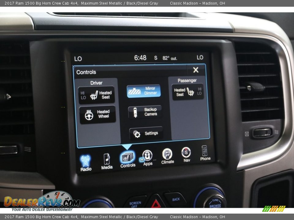 2017 Ram 1500 Big Horn Crew Cab 4x4 Maximum Steel Metallic / Black/Diesel Gray Photo #12