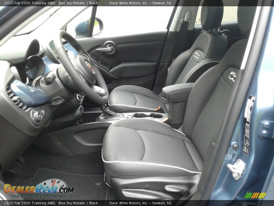 Black Interior - 2020 Fiat 500X Trekking AWD Photo #10