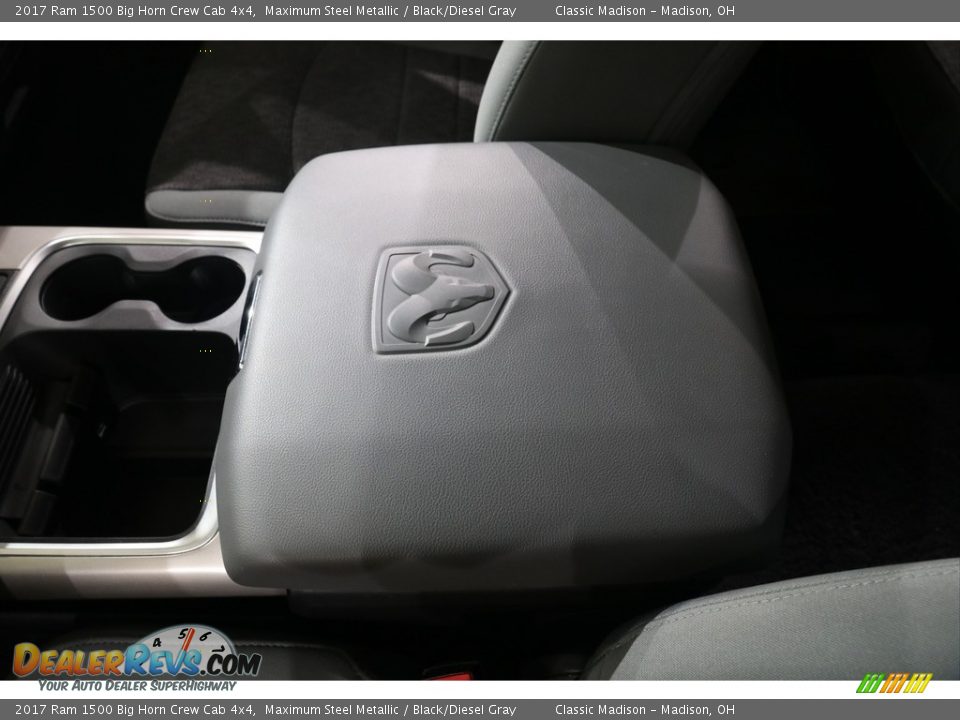 2017 Ram 1500 Big Horn Crew Cab 4x4 Maximum Steel Metallic / Black/Diesel Gray Photo #19