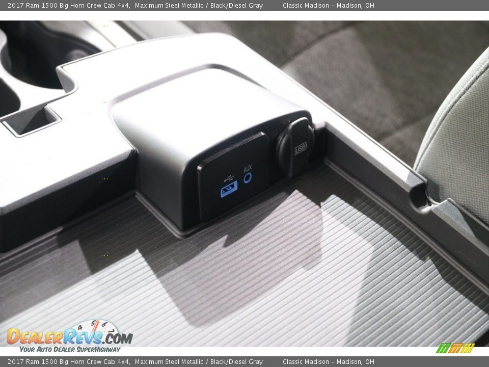 2017 Ram 1500 Big Horn Crew Cab 4x4 Maximum Steel Metallic / Black/Diesel Gray Photo #20