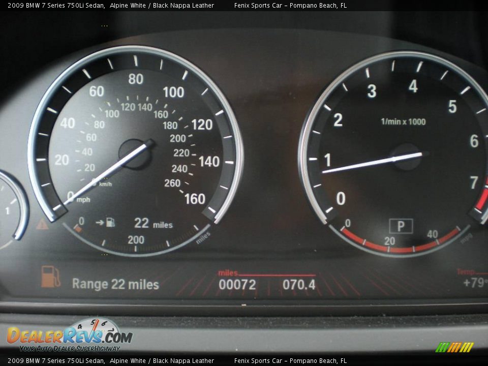 2009 BMW 7 Series 750Li Sedan Alpine White / Black Nappa Leather Photo #7