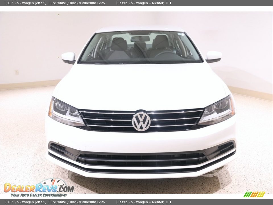 2017 Volkswagen Jetta S Pure White / Black/Palladium Gray Photo #2