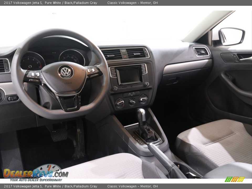 2017 Volkswagen Jetta S Pure White / Black/Palladium Gray Photo #6