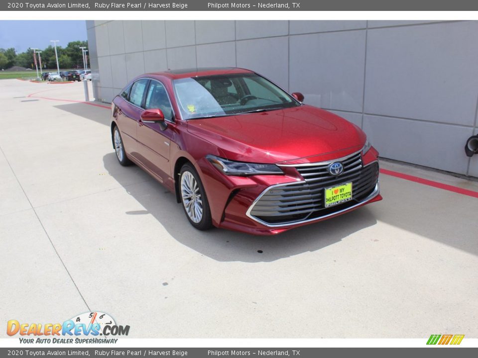 2020 Toyota Avalon Limited Ruby Flare Pearl / Harvest Beige Photo #2