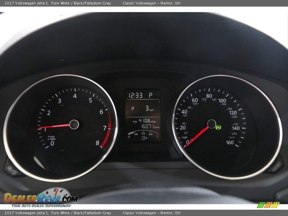 2017 Volkswagen Jetta S Pure White / Black/Palladium Gray Photo #8