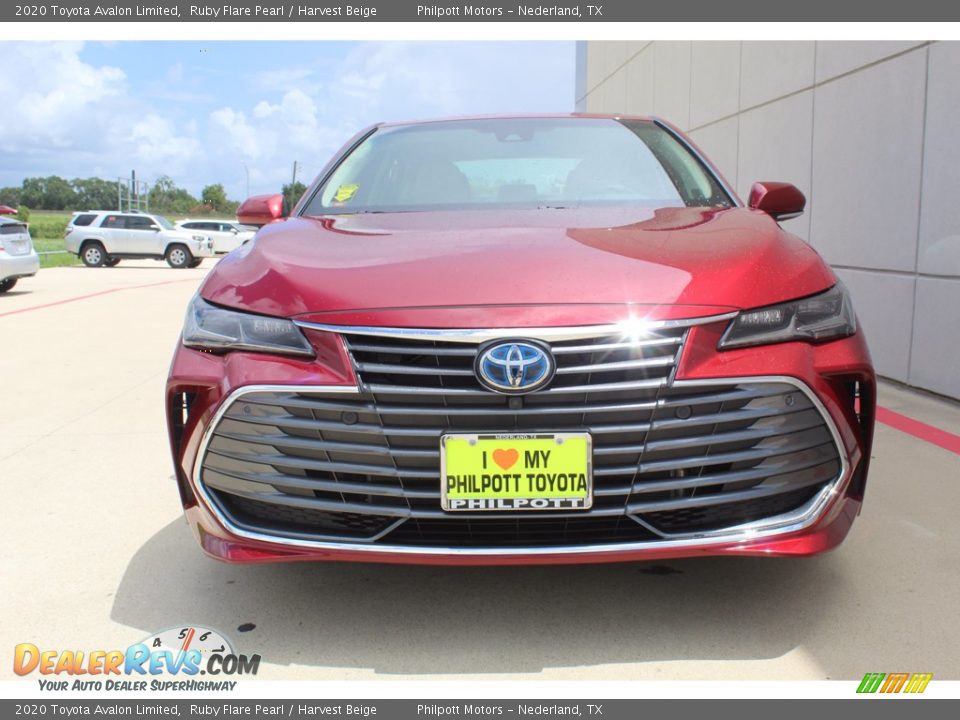 2020 Toyota Avalon Limited Ruby Flare Pearl / Harvest Beige Photo #3