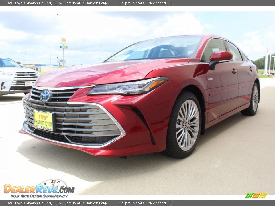 2020 Toyota Avalon Limited Ruby Flare Pearl / Harvest Beige Photo #4